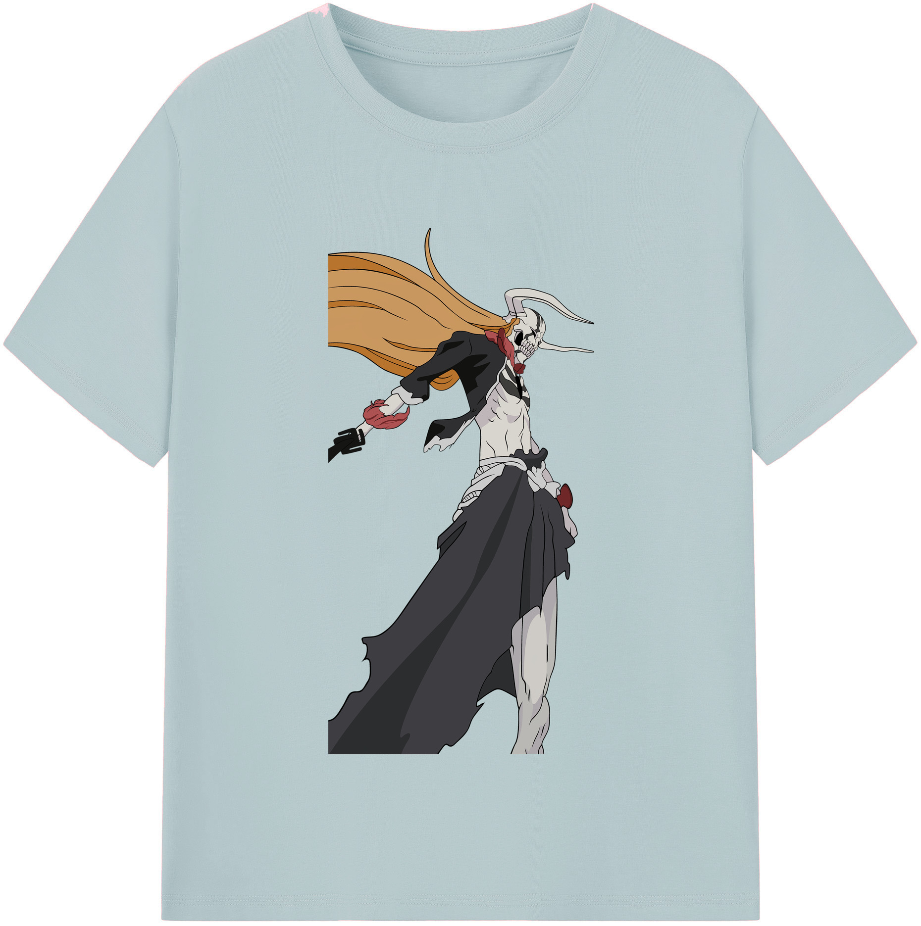 （画像用） ブリーチ 黒崎一護（くろさき いちご）BLEACH Kurosaki Ichigo 綿100％半袖Tシャツ（フロントプリント）
